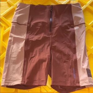 Brown and Beige Cycling Shorts
